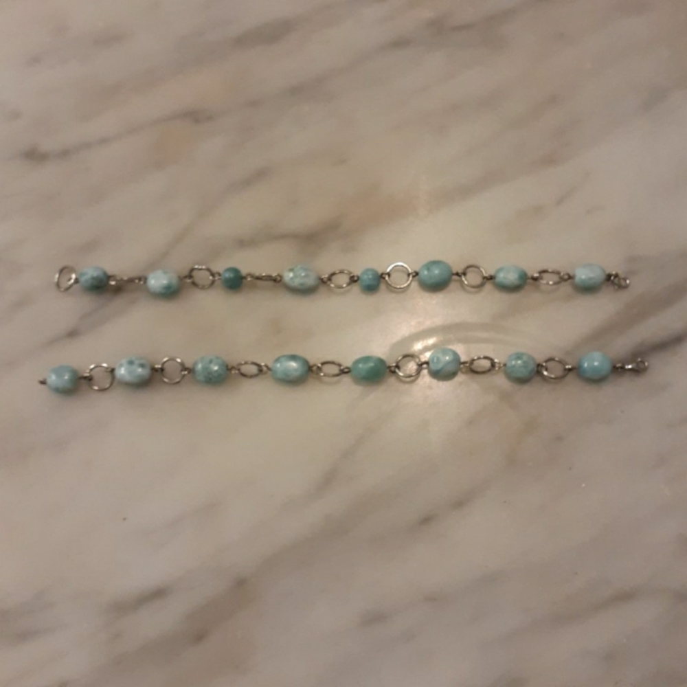 Larimar Bracelets both - Picture 9 of 11